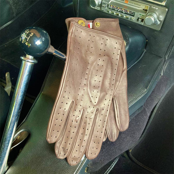 Greycar Fullback Leather Gloves - Mocha